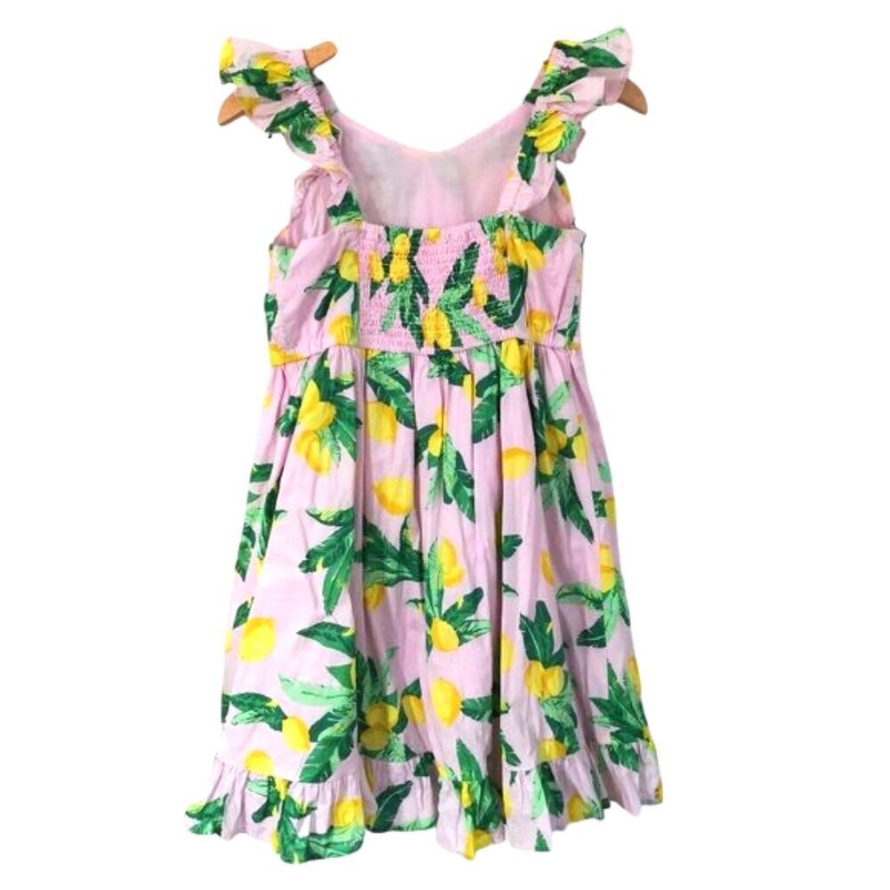 Crew Cuts Girls' Lemon Dress And Sleeveless Tie-front Button-up Top Set- 2 Piece - Picture 5 of 11